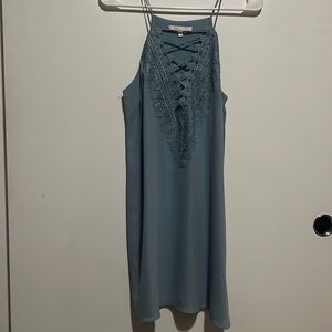 Blue wedding guest dress